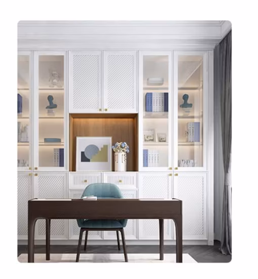 Estantería para libros, estante combinado, abierto, personalizado, para comedor, gabinete de vino grande